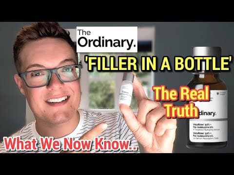 Truth About The Ordinary Volufiline Serum - Filler In A Bottle Scam