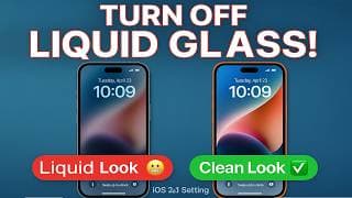 How To Turn Off Liquid Glass On Iphone (turn Off Transparency)