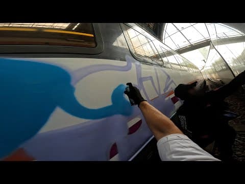 Graffiti Train In Spain Europe Trip 2