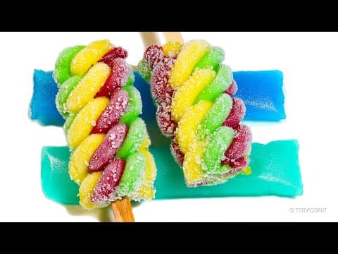 Colorful Popsicle Meltdown Time Lapse