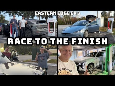 Race To The Eastern Edge Finish Line! Gravity Vs Escalade Iq Vs Model X Vs R1s Vs Ioniq 9 Vs Id Buzz