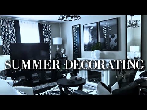 How To Decorate For Summer On A Budget|black & White Summer