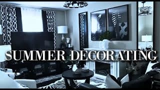 How To Decorate For Summer On A Budget|black & White Summer