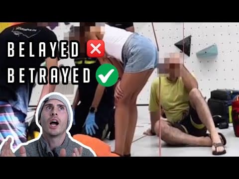Belayer Betrays Leader – The Ultimate Climbing Fail!