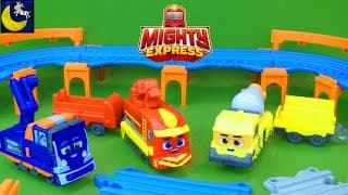 NEW Mighty Express Train Toys! Mission Train Station Track Set Unboxing Toy Video Episode for Kids!