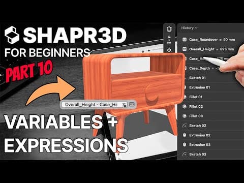 Shapr3d Parametric Modeling With Variables And Expressions