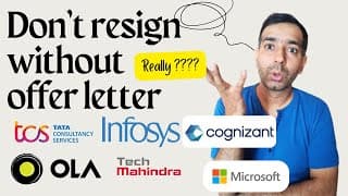 Don’t Resign Blindly From Job Else You Will Regret | Tcs Infosys Amazon Google