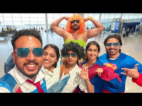 Airport Funny Costume Challenge ✈️ 🤪