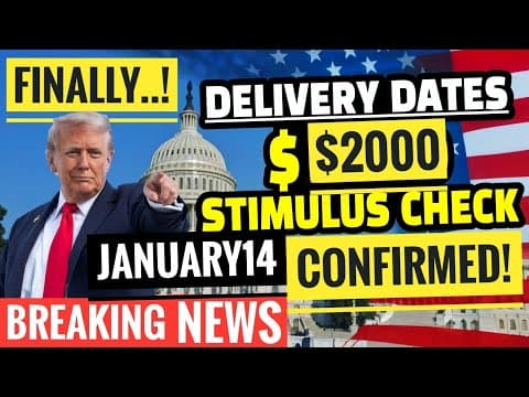 New🔥breaking 📈$2000 Stimulus Checks💰sent Out Immediately If?🎉+social Security January Pay Ssi,ssdi?✅
