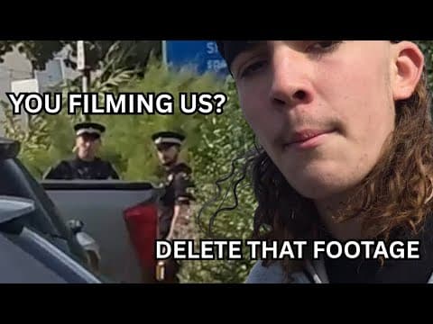 Filming The Police: Instant Regret? Roadman Freaks Out!