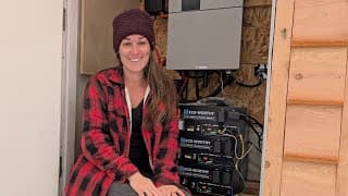 Solar Shed Upgrades During A Huge Windstorm! We Were Worried About The Solar Panels