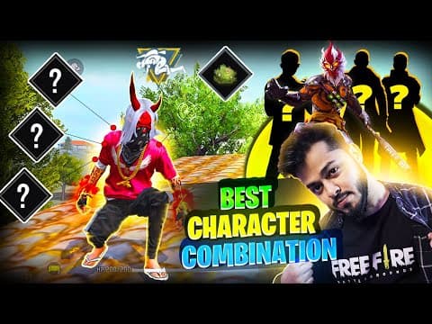 Solo Vs Squad Best Character Combination🤯free Fire Br Ranked & Cs Ranked Combination🔥 Free Fire