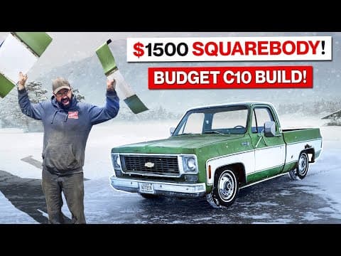 Squarebody Shortbed On The Cheap! C10 Transformation In A Week!