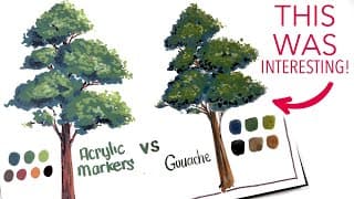 Gouache Vs Acrylic Markers!? A Very Interesting Comparison!
