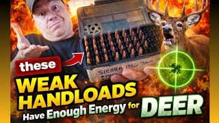 These “weak” Handloads Shocked Me On Deer Energy