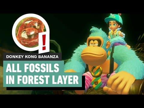 Donkey Kong Bananza - Every Forest Layer Fossil Location | Rare And Legendary