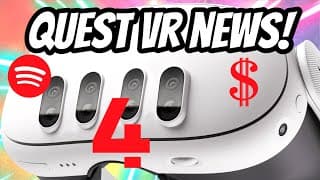Quest 3 Vr News: Quest 4 Prototype? Crazy Ar, Spotify & More