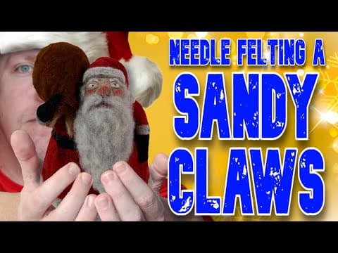 Needle Felting A Sandy Claws From Nightmare Before Christmas