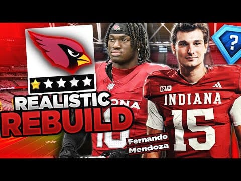Drafting Fernando Mendoza | Madden 26 Arizona Cardinals Realistic Rebuild