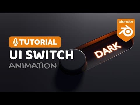 Blender 3d Ui Switch Animation Tutorial | Polygon Runway