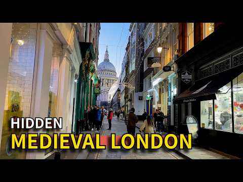 Walking London's Hidden Medieval City (4k)