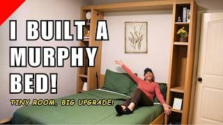 I Built The Best Murphy Bed--with A Folding Desk!