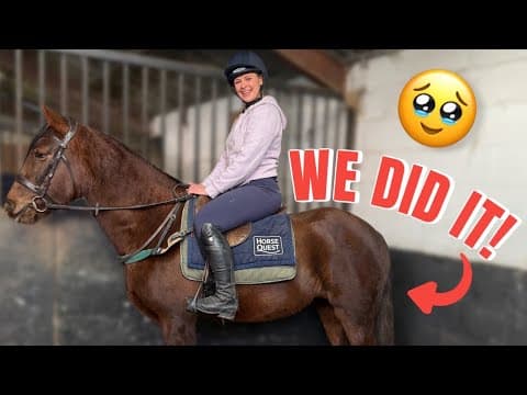 Finally Getting On My 3 Year Old Horse!