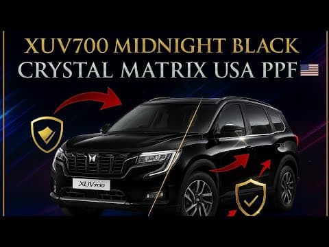Xuv700 Midnight Black | Crystal Matrix Usa Ppf Transformation! Insane Gloss Upgrade! #9550010888