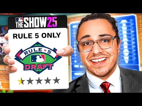 I Rebuilt A Team Using Only The Rule 5 Draft