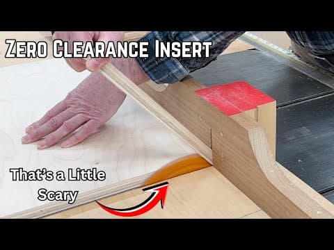 Fixing My Table Saw Cross Cut Sled -  New Zero Clearance Insert Upgrade