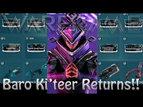 Warframe - Baro Ki'teer Returns! [26th December 2026]