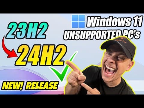 How To Upgrade Windows 11 23h2 To 24h2 On Unsupported Pc (officially)
