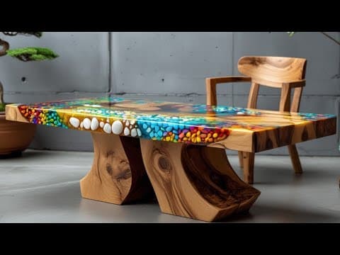 I Made a SWEET Epoxy Table for 2026 and Here's What I Learned #woodworking