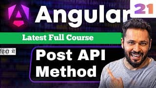 Angular 21 Tutorial In Hindi #54 Post Api Integration With Reactive Form & Routing #angular21