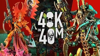 Aeldari Vs Necrons - War In Heavens 2.0 - 40k In 40m Warhammer Battle