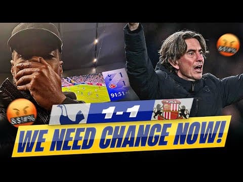 We Are F*cking Rubbish! I Want Change Now!! 😡🤬 Tottenham 1-1 Sunderland Expressions Explosive Rant