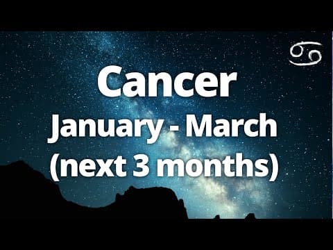 Cancer - "shocking Career Revelations!" The Next Three Months (january - March) Tarot Reading