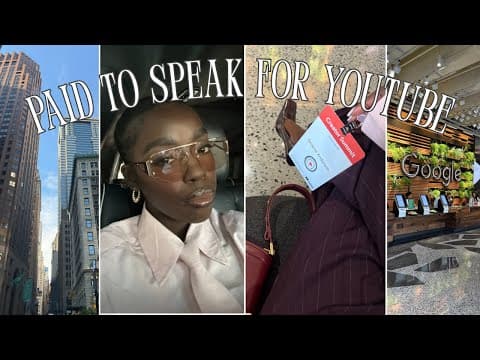 My First Paid Speaking Opportunity... With Youtube! || Let's Go To Nyc