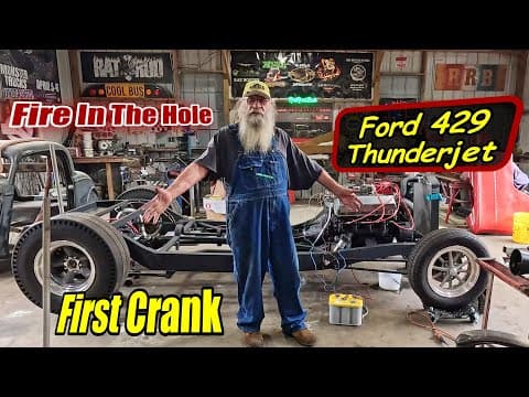 Ford 429 Thunderjet First Crank After Rebuild