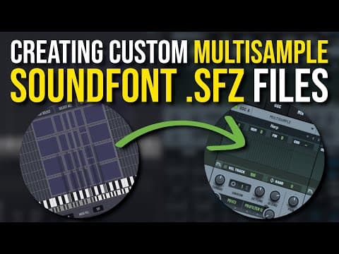 How To Make Custom Multisample Soundfont .sfz Files With Synthmaster 3