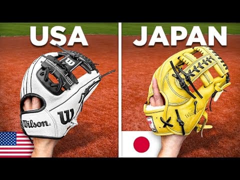 American Vs Japanese Baseball Gloves