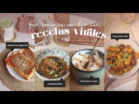 Un Día Cocinando Recetas Virales L Tarta De Manzana Al Revés, Dumpling Bake, Cheesecake Japonés...