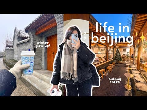 Beijing Vlog ❄️ The First Snow, Winter Glow Up ✨ Running Errands, Packing For London, Riding Lessons