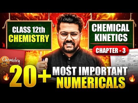 Class 12 Chemical Kinetics Most Important Numericals For Boards
