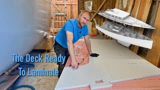 Forward Deck Ready To Be Laminated - Building A 50 Ft Sailboat From Scratch - Ep. 442 Ran Sailing