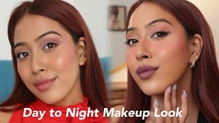 Easy Day To Night Makeup For Beginners✨| Quick & Flawless Tutorial!