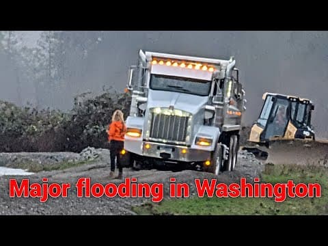 Major Flooding In Washington State. Watch This Truck Tackle The Impossible!