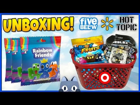 Roblox Haul At A Special Mall! Unboxing Rainbow Friends, Blox Fruits & More #roblox #rainbowfriends