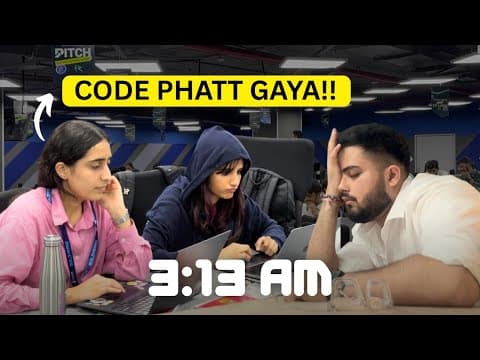 I Spent 24 Hours With *heavy* Coders! (hackathon Vlog)