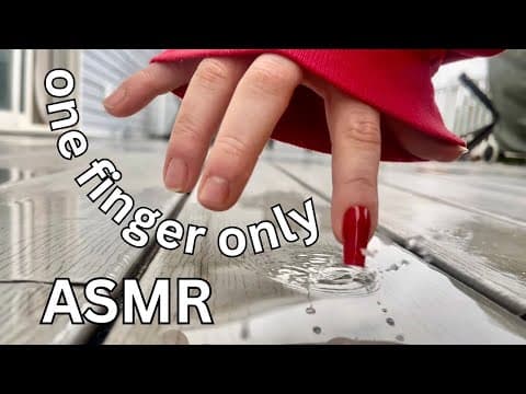 One Finger ☝️🤓 Tapping & Scratching - For Tingles (asmr)